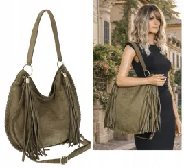 torebka-damska-worek-a4-shopper-fredzle-zamsz-na-ramie-boho-90517-zielona