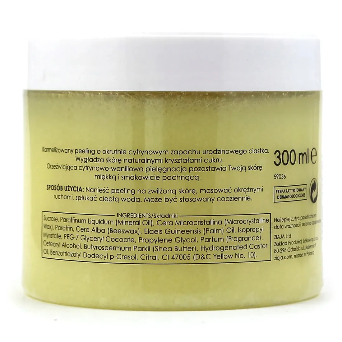 ziaja-lemon-cake-peeling-cukrowy-300ml-stan-nowy