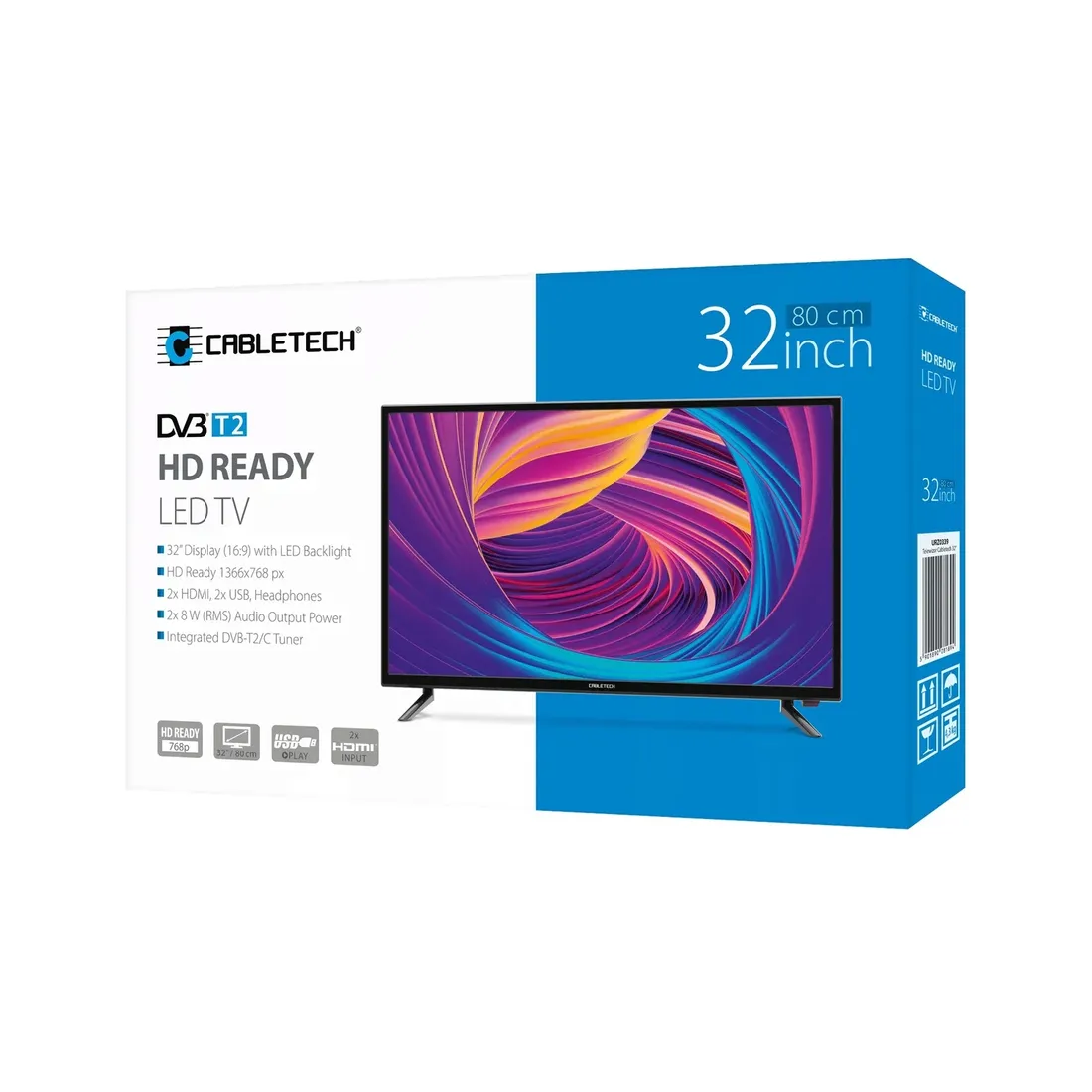 telewizor-32-cabletech-hd-2xhdmi-usb-dvb-t2-hevc-stan-nowy
