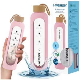 2-x-butelka-szklana-motywacyjna-na-wode-sok-napoje-500ml-05l-etui-rozowe