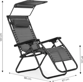 lezak-ogrodowy-plazowy-szary-z-daszkiem-wodoodporny-skladany-multigarden