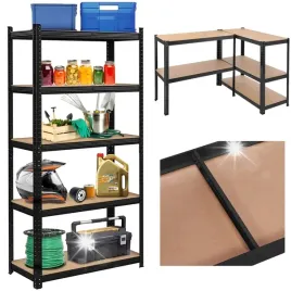 regal-magazynowy-metalowy-wciskany-garazowy-ocynk-czarny-2w1-150x75-625kg