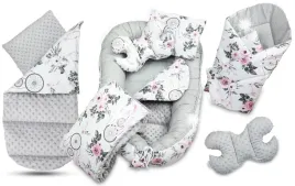 kokon-niemowlecy-gniazdo-kojec-minky-zestaw-xxl-babymam-7-el