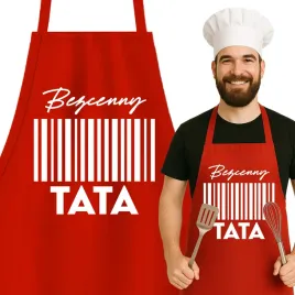 fartuch-kuchenny-czerwony-prezent-dla-taty-dzien-ojca-bezcenny-tata