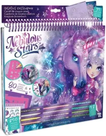 nebulous-stars-szkicownik-z-kredkami-naklejkami-szablonami-konie