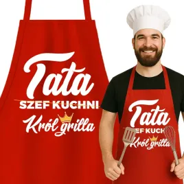 fartuch-kuchenny-czerwony-prezent-dla-taty-dzien-ojca-tata-krol-grilla