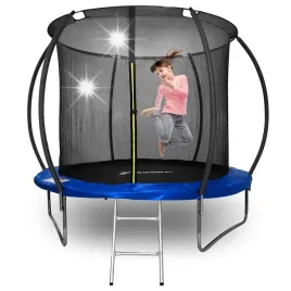 trampolina-dla-dzieci-ogrodowa-244cm-8-ft-siatka-wewnetrzna-drabinka-244cm