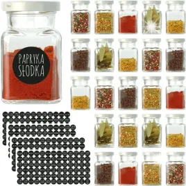 24-sloiczki-na-przyprawy-150ml-biala-zakretka-twist-off-i-308-naklejek