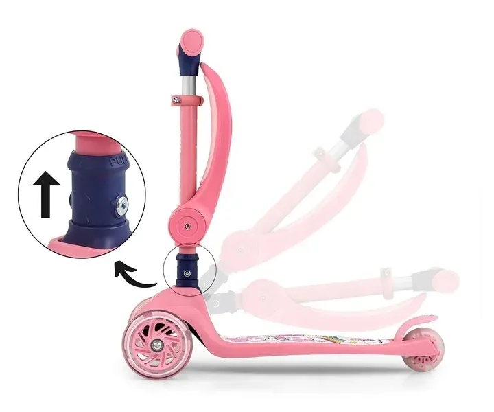 hulajnoga-trojkolowa-dla-dzieci-kola-led-scooter-milly-mally-fuzzy-pink-stan-nowy