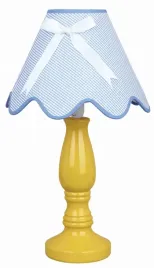 lampa-stolowa-candellux-lola-zolta-ceramiczna-z-abazurem-e14