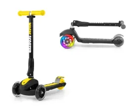 led-scooter-magic-yellow-milly-mally-hulajnoga-skladana-dla-dzieci-kola