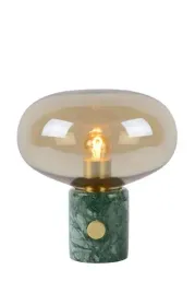 lampa-stolowa-lucide-charlize-40w-marmur-zielony-bursztynowy-e27