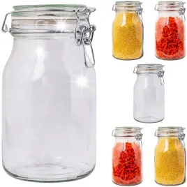 1100ml-sloik-hermetyczny-1l-z-pokrywka-szklana-z-uszczelka-i-klamra-6szt