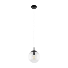 lampa-wiszaca-szklany-transparentny-klosz-esme-czarna-oprawka-tk-lighting