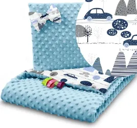 2-x-kocyk-minky-poduszka-motylek-do-wozka-nosidelka-kolyski-zestaw-3w1-baby