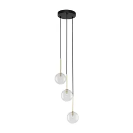 lampa-wiszaca-okragla-rozeta-szklane-kulei-nilos-czarno-zlota-tk-lighting