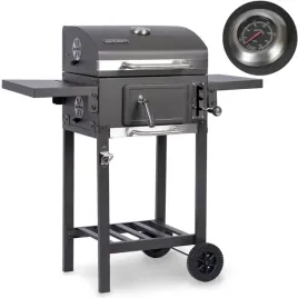 duzy-grill-weglowy-z-pokrywa-i-kolkami-zeliwny-ruszt-popielnik-termometr