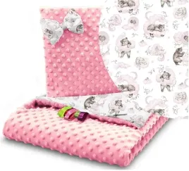 2-x-kocyk-do-wozka-poduszka-zestaw-minky-dwustronny-2w1-babymam