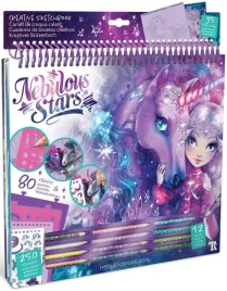 2-x-nebulous-stars-szkicownik-z-kredkami-naklejkami-szablonami-konie