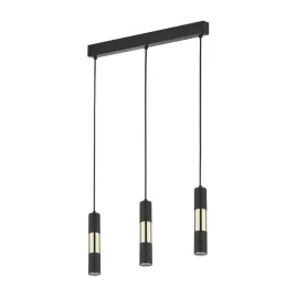 lampa-wiszaca-zloto-czarne-tuby-na-gu10-zwisy-nad-stol-vivien-tk-lighting