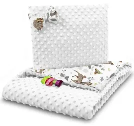 2-x-kocyk-do-wozka-poduszka-zestaw-minky-dwustronny-2w1-babymam