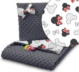 2-x-kocyk-do-wozka-poduszka-zestaw-minky-dwustronny-2w1-babymam
