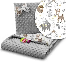 2-x-kocyk-do-wozka-poduszka-zestaw-minky-dwustronny-2w1-babymam