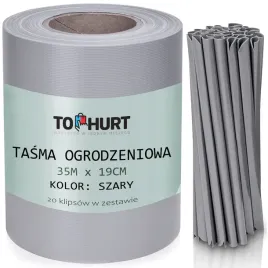 2-x-tasma-ogrodzeniowa-na-plot-ogrodzenie-szara-oslona-panel-19cmx35m-klips