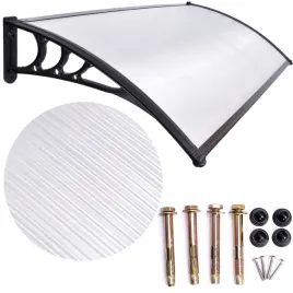 2-x-daszek-nad-drzwi-wejsciowe-klime-czarny-zadaszenie-z-poliweglanu-120x80