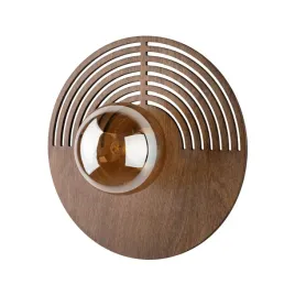 scienny-kinkiet-z-drewniana-okragla-rozeta-o30-lunar-wood-do-przedpokoju