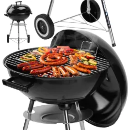 2-x-grill-weglowy-z-pokrywa-na-kolkach-okragly-ogrodowy-czarny-popielnik-po