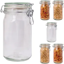 2-x-810ml-sloik-hermetyczny-z-pokrywka-szklana-i-zamkniecie-patentowe-08l