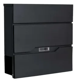 2-x-skrzynka-na-listy-gazety-poczte-pocztowa-stalowa-czarna-z-gazetnikiem-v
