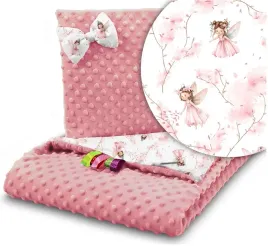 2-x-kocyk-do-wozka-poduszka-zestaw-minky-dwustronny-2w1-babymam