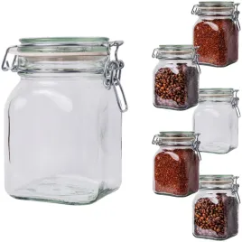 2-x-750ml-sloik-hermetyczny-z-pokrywka-szklana-i-klamra-na-kawe-075l-6-szt