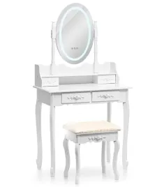 toaletka-kosmetyczna-z-owalnym-lustrem-i-oswietleniem-led-taboret-szuflady