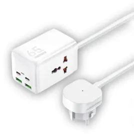 ladowarka-sieciowa-remax-gan-power-strip-65w-rp-u157-2xusb-2xusb-c-1-5m-whi
