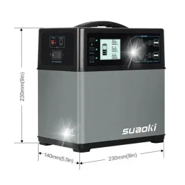 suaoki-ps5b-powerbank-agregat-sloneczny-zasilanie-400wh