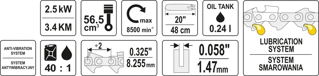 pilarka-spalinowa-3-4km-yato-stan-nowy