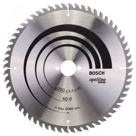 bosch-tarcza-pilarska-optiline-wood-250x30-z60