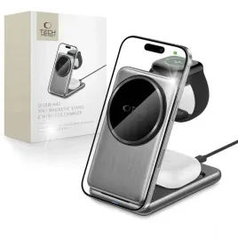 tech-protect-ladowarka-indukcyjna-magnetic-magsafe-qi15w-a42-3w1-szary