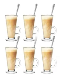6-x-szklanka-do-kawy-caffe-latte-drink-250-ml-6-szt-dlugie-lyzeczki-6-szt