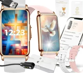 smartwatch-zegarek-na-komunie-dziewczynka-sms-kroki-polskie-menu-2-paski
