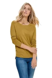 only-damski-sweter-pomaranczowy-przez-glowe-klasyczny-s-jsp