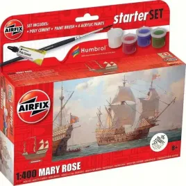 model-do-sklejania-statek-mary-rose-starter-set-farby-pedzel-klej-airfix