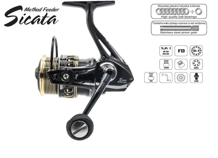 2-x-kolowrotek-mistrall-sicata-method-feeder-fd-50-metoda-wedkowania-splawikowa-i-gruntowa