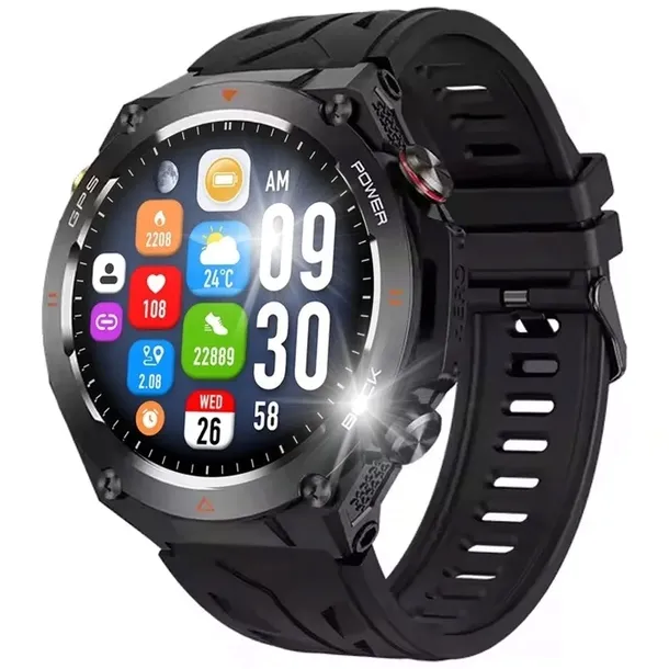 SMARTWATCH GPS RUBICON POLSKIE MENU ROZMOWY SPORT SMART WATCH MĘSKI