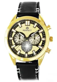 zegarek-meski-perfect-w288-7-czarny-pasek-skorzany-fluorescencyjny