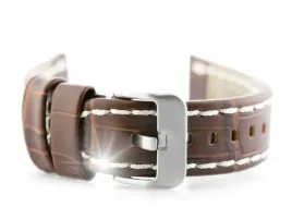 pasek-skorzany-do-zegarka-w49-ciemny-braz-biale-20mm