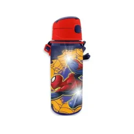 butelka-bidon-aluminiowy-spiderman-600ml-z-paskiem-do-wody-sokow-i-innych
